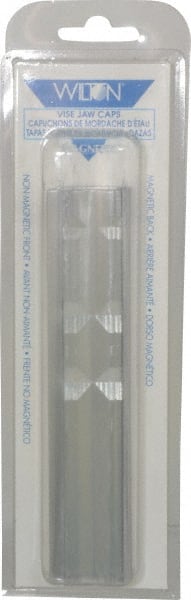 Wilton - 6" Jaw Width, Aluminum, Vise Jaw Cap - Magnetic Attachment - Exact Tooling