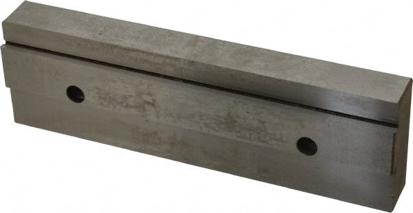 Kurt - 7.969" Wide x 2.44" High x 1.075" ThickDouble Step Vise Jaw - Steel, Fixed Jaw, Compatible with 8" Vises - Exact Tooling