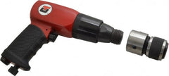 Universal Tool - 3,700 BPM, 2-1/2 Inch Long Stroke, Pneumatic Chiseling Hammer - 4 CFM Air Consumption, 1/4 NPT Inlet - Exact Tooling