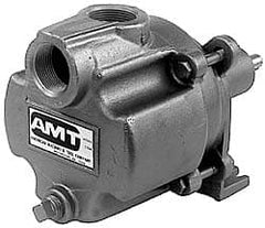 American Machine & Tool - 1-1/4 Inch Inlet, 1-1/4 Inch Outlet, Cast Iron, Pedestal Mount Pump - O Ring Casing Seal - Exact Tooling