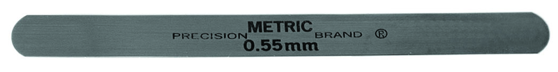 Metric Steel Feeler Gage Pack (PACK OF 10) - 0.95mm - 12.7mm x 127mm - C1095 Spring Steel - Exact Tooling