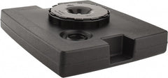 Rubbermaid - Black Plastic Weighted Base - Compatible with 56 Gal Containers, 21-1/8" Long, 5" High - Exact Tooling