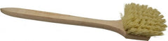 PRO-SOURCE - 2" Bristle Length, Polypropylene Utility Scrub Brush - 20" OAL, Hardwood Block - Exact Tooling