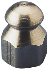 Value Collection - 4,200 psi Fixed, Stainless Steel, Sewer Pressure Washer Nozzle - 7.5mm Orifice Diam, 1/4" Thread, FPT, Polished - Exact Tooling