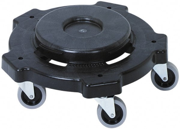 Continental - Round Polyethylene Twist-On Trash Can Dolly - Compatible with 20, 32, 44 & 55 Gal Containers, Compatible with Huskee 2000, 3200, 4444, 5500 - Exact Tooling
