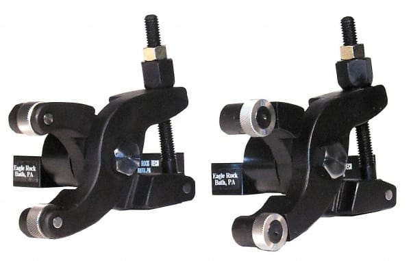 Knurlcraft - 7 Inch Overall Length x 3 Inch Overall Width, 2-1/8 Inch Capacity, Left Hand Cut, Scissor and Straddle Type Knurler - 3/4 Inch Diameter, 5 Inch Shank Length x 3/4 Inch Shank Width x 3/4 Inch Shank Height, Square Shank, E Series - Exact Tooling