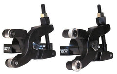 Knurlcraft - 7 Inch Overall Length x 3 Inch Overall Width, 2-1/8 Inch Capacity, Right Hand Cut, Scissor and Straddle Type Knurler - 5 Inch Shank Length x 5/8 Inch Shank Width x 5/8 Inch Shank Height, Square Shank, L Series - Exact Tooling