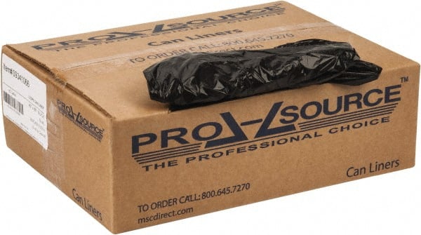 PRO-SOURCE - 0.6 mil Thick, Household/Office Trash Bags - 40" Wide x 46" High, Black - Exact Tooling