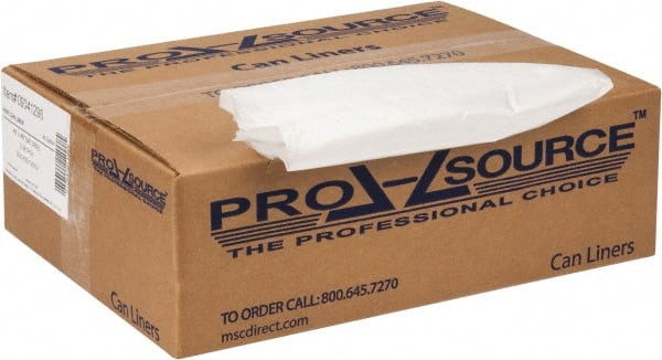 PRO-SOURCE - 0.47 mil Thick, Household/Office Trash Bags - 40" Wide x 48" High, Clear - Exact Tooling