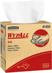 WypAll - X70 Dry Shop Towel/Industrial Wipes - Pop-Up, 16-3/4" x 9" Sheet Size, White - Exact Tooling