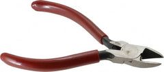 Proto - 4-7/16" OAL, Cutting Pliers - 19/32" Jaw Length x 9/16" Jaw Width, Round Head, Plastisol Handle - Exact Tooling