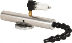 Vortec - 8" Long Hose, 900 BTU/Hr Air Capacity, 1 Outlet, Cold Air Gun Kit - 10-5/8" Tank/Unit Length, 6.63" High Tank/Unit, Includes Filter, Magnetic Base - Exact Tooling