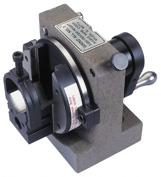 Harig - 24 Position, V-Block Grinding Fixture & Indexing Spacer - 3" High Centerline, 1-3/16" Spacer Through Hole, 7-9/32" OAL, 5-7/16" Overall Height - Exact Tooling