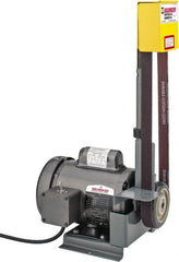 Kalamazoo - 42 Inch Long x 1 Inch Wide Vertical Belt Sanding Machine - 1,800 Ft./min Belt Speed, 1/3 Hp, Single Phase - Exact Tooling