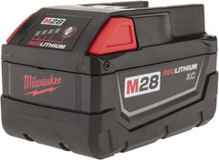 Milwaukee Tool - 28 Volt Lithium-Ion Power Tool Battery - 3 Ahr Capacity, 1 hr Charge Time, Series M28 - Exact Tooling