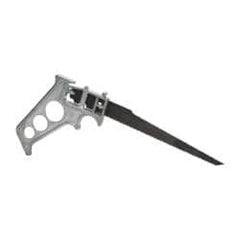 Stanley - Steel Blade Keyhole Saw - Cast Aluminum Handle, Pistol Grip, 8" OAL - Exact Tooling