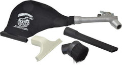 US Airtool - Portable Vacuum Air Gun Kit with Round Brush, Crevice Tool & 5" Wide Nozzle - Vacuums Chip, Dirt, Powder & Liquid - Exact Tooling