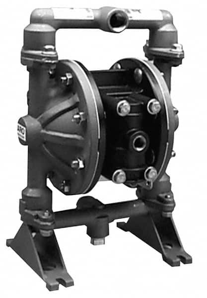 ARO/Ingersoll-Rand - 1/2" NPT, Metallic, Air Operated Diaphragm Pump - PTFE Diaphragm, Stainless Steel Housing - Exact Tooling