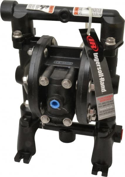 ARO/Ingersoll-Rand - 1/2" NPT, Metallic, Air Operated Diaphragm Pump - Nitrile Diaphragm, Aluminum Housing - Exact Tooling