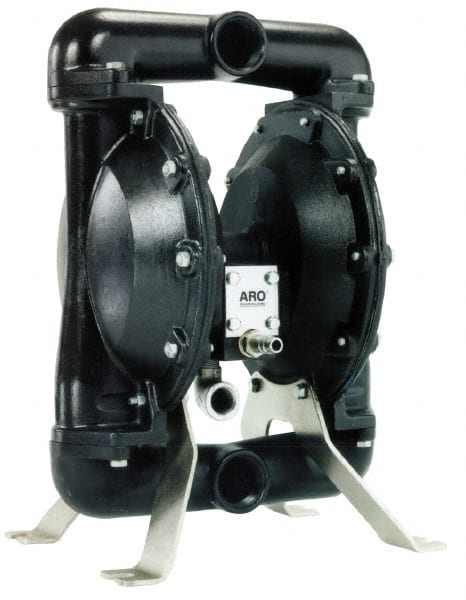 ARO/Ingersoll-Rand - 1-1/2" NPT, Metallic, Air Operated Diaphragm Pump - Nitrile Diaphragm, Aluminum Housing - Exact Tooling