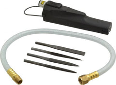 Florida Pneumatic - 4 CFM Air Consumption, 1/4 Inch Long Stroke Flat, Round and Triangular Air Files - 90 psi Air Pressure, 1/4 NPT Inlet - Exact Tooling