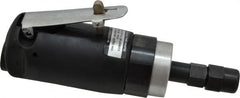 Florida Pneumatic - 1/4" Collet, Straight Handle, Straight Air Die Grinder - 20,000 RPM, Rear Exhaust, 4 CFM, 0.33 hp, 90 psi, 1/4 NPT - Exact Tooling