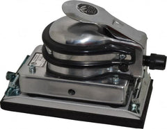 Florida Pneumatic - 6,500 OPM, 4 CFM Air Consumption, 90 psi Air Pressure, Palm Air Orbital Sander - Rectangular Pad, 1/4 NPT Inlet - Exact Tooling