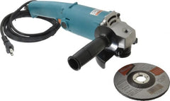 Makita - 5" Wheel Diam, 10,000 RPM, Corded Angle & Disc Grinder - 5/8-11 Spindle, 115 Volts, 9 Amps - Exact Tooling