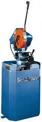 Scotchman - 1 Cutting Speed, 14" Blade Diam, Cold Saw - 1,500 & 3,000 RPM Blade Speed, Floor Machine, 3 Phase, Compatible with Non-Ferrous Material - Exact Tooling