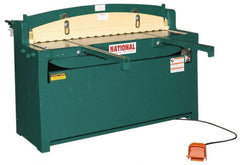 Made in USA - Floor Shears Power Type: Hydraulic Blade Length (Inch): 52 - Exact Tooling