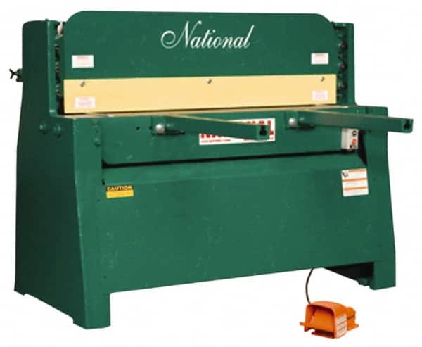 Made in USA - Floor Shears Power Type: Hydraulic Blade Length (Inch): 48 - Exact Tooling