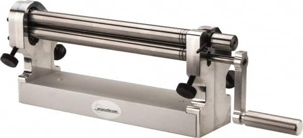 Made in USA - Bench Machine, Manual Slip Roll - 23 Inch Overall Width, x 7 Inch Overall Height, 1 Inch Slip Roll Diameter, 0.0630, 0.1250, 0.1560 Inch Wire Groove Width - Exact Tooling