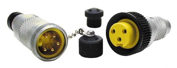 Brad Harrison - 4 Amp, 1/2-20 UNF Female Straight to Pigtail Cordset Sensor and Receptacle - 250 VAC/VDC, 3.66m Cable Length, IP67 Ingress Rating - Exact Tooling