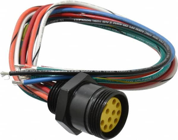 Brad Harrison - 7 Amp, Female Straight Receptacle - 600 VAC/VDC, 0.31m Cable Length, IP67 Ingress Rating - Exact Tooling