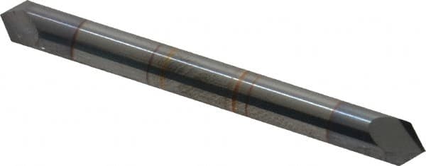 Accupro - 3/16" Diam 2 Flute Double End Solid Carbide Chamfer Mill - Exact Tooling