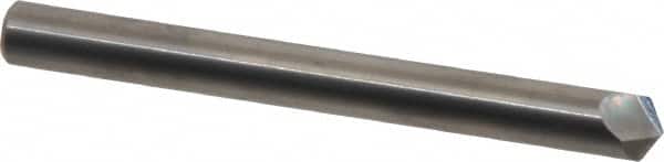 Accupro - 1/4" Diam 2 Flute Single End Solid Carbide Chamfer Mill - Exact Tooling