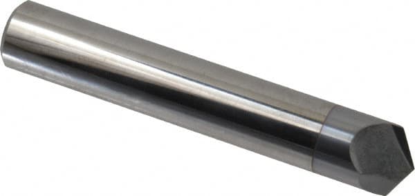 Accupro - 1/2" Diam 2 Flute Single End Solid Carbide Chamfer Mill - Exact Tooling