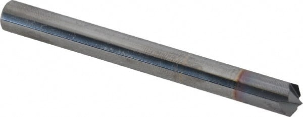 Accupro - 1/4" Diam 4 Flute Single End Solid Carbide Chamfer Mill - Exact Tooling
