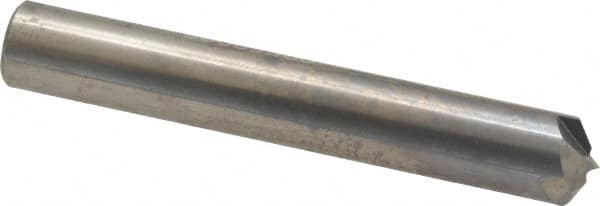 Accupro - 3/8" Diam 4 Flute Single End Solid Carbide Chamfer Mill - Exact Tooling