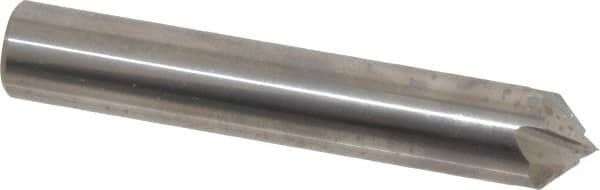 Accupro - 1/2" Diam 4 Flute Single End Solid Carbide Chamfer Mill - Exact Tooling