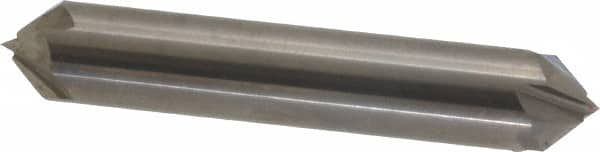 Accupro - 1/2" Diam 4 Flute Double End Solid Carbide Chamfer Mill - Exact Tooling