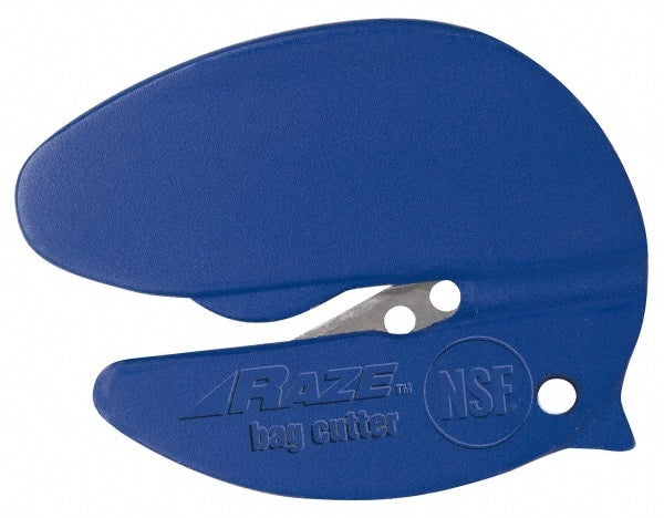 PHC - Fixed Film Cutter - 1/2" Blade, Blue Plastic Handle, 1 Blade Included - Exact Tooling