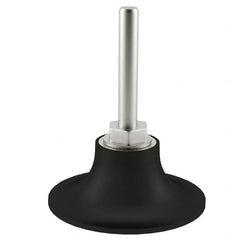 Merit Abrasives - 2" Diam Quick-Change Type S Disc Backing Pad - 1/4" Shank Diam, Medium Density, 30,000 RPM, PowerLock Holder Compatible - Exact Tooling