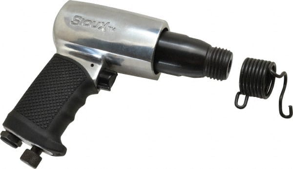 Sioux Tools - 3,200 BPM, 2.6 Inch Long Stroke, Pneumatic Hammer Kit - 4 CFM Air Consumption, 1/4 NPT Inlet - Exact Tooling