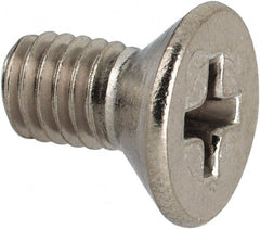 Value Collection - #10-32 UNF, 3/8" OAL Phillips Drive Machine Screw - Flat Head, Grade 316 Stainless Steel, Uncoated, Without Washer - Exact Tooling