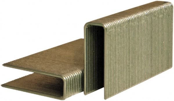 Stanley Bostitch - 1-1/2" Long x 1/2" Wide, 16 Gauge Crowned Construction Staple - Grade S4 Steel, Chisel Point - Exact Tooling