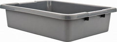 Rubbermaid - 4.6 Gal, Gray Polyethylene Tote Container - Nesting, 20" Long x 15" Wide x 5" High - Exact Tooling