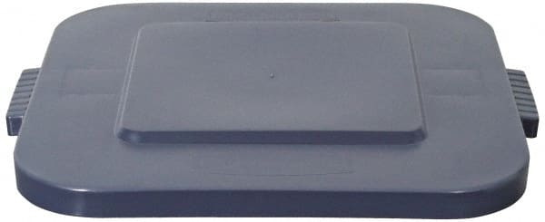 Rubbermaid - Square Lid for Use with 28 Gal Square Trash Cans - Gray, Polyethylene, For 3526 Brute Trash Cans - Exact Tooling