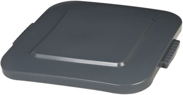 Rubbermaid - Square Lid for Use with 40 Gal Square Trash Cans - Gray, Polyethylene, For 3536 Brute Trash Cans - Exact Tooling