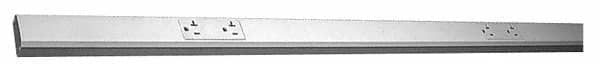 Wiremold - 5 Outlets, 120 Volts, 15 Amps, 5' Cord, Power Outlet Strip - 2 Circuits, Raceway Mount, 5-15P NEMA Configuration, 5' Strip - Exact Tooling
